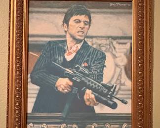 Tony Montana "Say Hello to My Little Friend" Wall Art