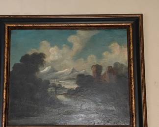 Italian School Landscape Oil Painting