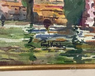 Notre Dame Cathedral Watercolor Painting