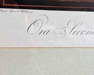 Michelangelo Maestri 'Ora Seconda di Giomo' Print