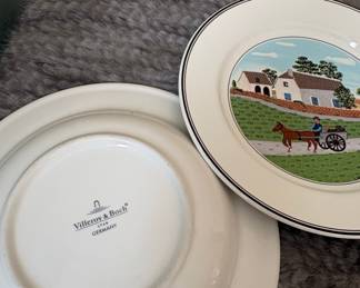 Villeroy & Boch "Design Naïf" Pattern Plates (Set of 2)