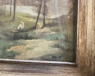 Baldi Signed Landscape Painting