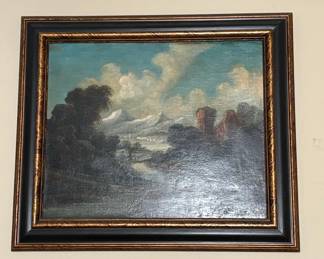 Italian School Landscape Oil Painting