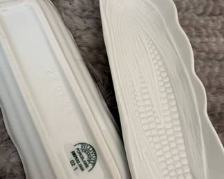 Pillivuyt Porcelain Corn Cob Dishes (Set of 2)