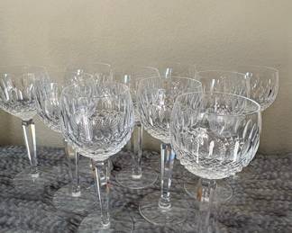 Waterford Crystal Lismore Hock Wine Glasses - Set of 10