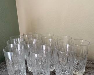 Waterford Crystal "Colleen" Pattern Highball Glasses (Set of 10)