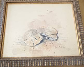 Watercolor Painting of Sand Dollars by Gale McKinley