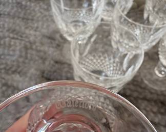 Waterford Crystal "Colleen" Pattern Claret Wine Glasses (Set of 6)