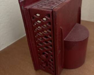 The Book of Knowledge Cast Iron Mechanical Coin Bank  "Punch and Judy"