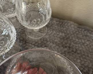 Waterford Crystal "Colleen" Pattern Brandy Snifter Glasses (Set of 5)
