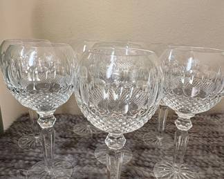 Waterford Crystal "Colleen" Pattern Wine Glasses (Set of 5)