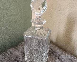 Vintage Atlantis Cut Crystal Square Decanter