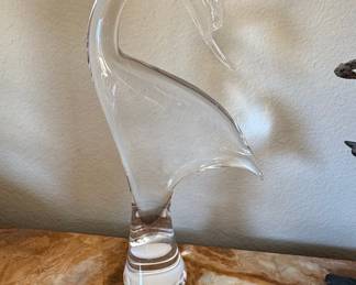 Murano Art Glass Swan Sculpture