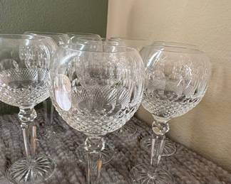 Waterford Crystal "Colleen" Pattern Wine Glasses (Set of 5)