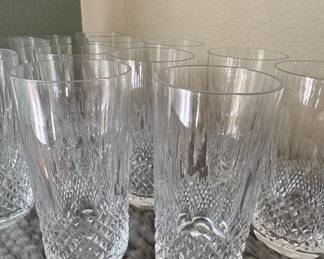 Waterford Crystal "Colleen" Pattern Highball Glasses (Set of 10)