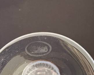 Set of 6 Moser "Splendid" Crystal Flutes with Gilt Metal Mounts