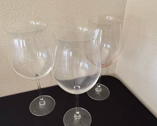 Riedel "O" Stemless Burgundy Wine Glasses