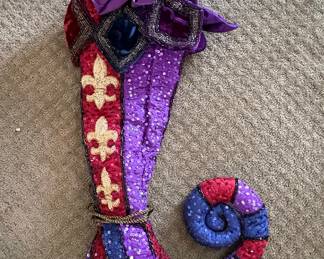 Mardi Gras Jester Hat Christmas Stocking