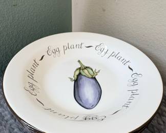 Franciscan "Egg Plant" Pattern Soup Bowl