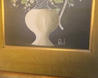 Lily of the Valley Floral Still Life Painting by Peni