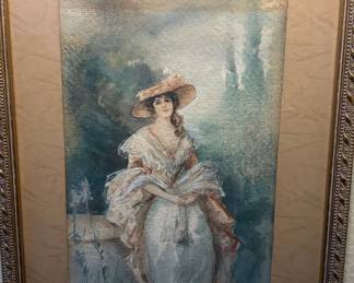 Victorian Lady Watercolor Painting by Marianne Stokes