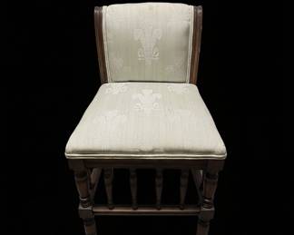 Antique Upholstered Vanity Stool