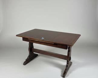 Antique Oak Refectory Draw Leaf Table