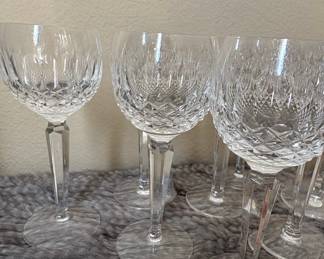 Waterford Crystal Lismore Hock Wine Glasses - Set of 10