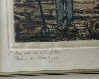 The L'Angélus etching