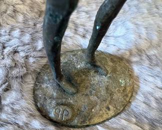 Bronze Figurine of a Chef in the style of Giacometti