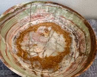 Banded Green Onyx Bowl