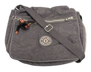 Kipling Crossbody Bag - Black Nylon, Monkey Zipper Pull