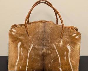Vintage Cowhide Tote Bag