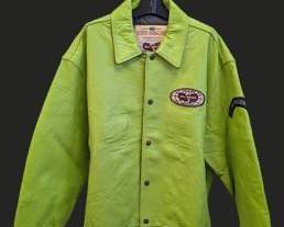 Wu Wear WorldWide Registry Leather Jacket cc