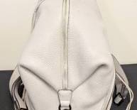 Rebecca Minkoff Leather Backpack - Pebble Leather, Light Gray