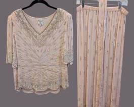 Vintage Judith Ann Creations Vintage Sequin Two-Piece Dress - Size Large