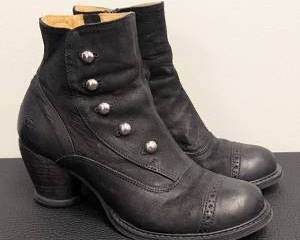 John Fluevog Black Leather Ankle Boots - Size 7.5
