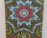 Oilily Green Scarf - 11 In X 52 In - Paisley Motif