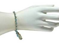 14K Gold Topaz Bracelet