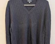 Barneys New York 100% Cashmere V-Neck Sweater XL - Made in Italy