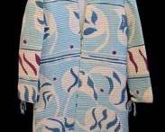 Vintage Mary McFadden Couture Silk Jacket / Vintage Mary McFadden Couture Silk Printed Duster Women's 8