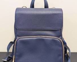 New Citi Collective Vegan Leather Backpack - Navy Blue