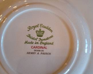 Birds on Royal Cauldom lovely white plates