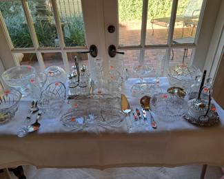 Fine cut glass and crystal