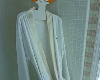 Bath robe on character hanger