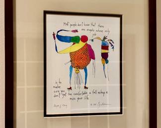 "Angels of Merry" Brian Andreas Framed Print