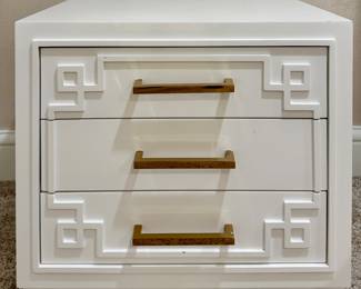 (2) Safavieh Raina Greek Key Nighstand