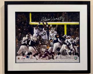 Autographed Adam Vinatieri Photograph