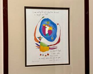 "Hard to Forget" Brian Andreas Framed Print