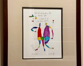 "Side by Side" Brian Andreas Framed Print